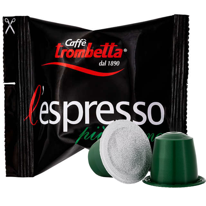 Caffè Trombetta Piu Crema Espresso Coffee Capsules