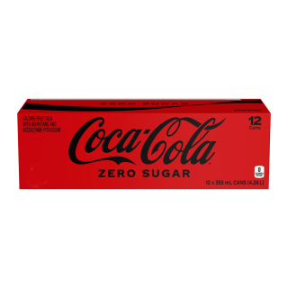 Coca-Cola Zero Sugar Cans 12 x 355 mL