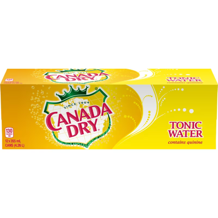 Canada Dry Tonic Water Cans 12 x 355 mL