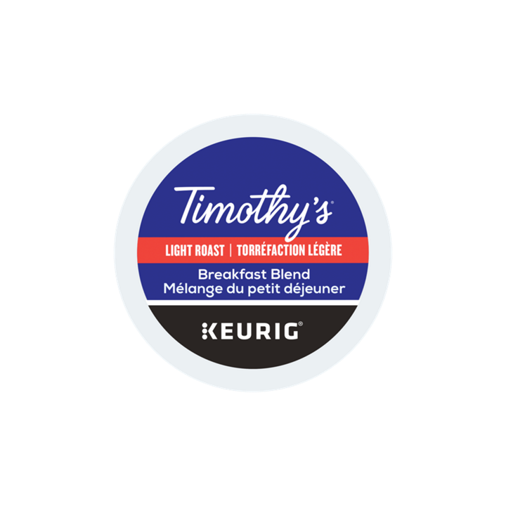 Timothy's Breakfast Blend Coffee K-Cup® Pods