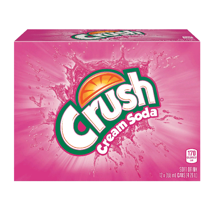 Crush Cream Soda 12x355 mL cans
