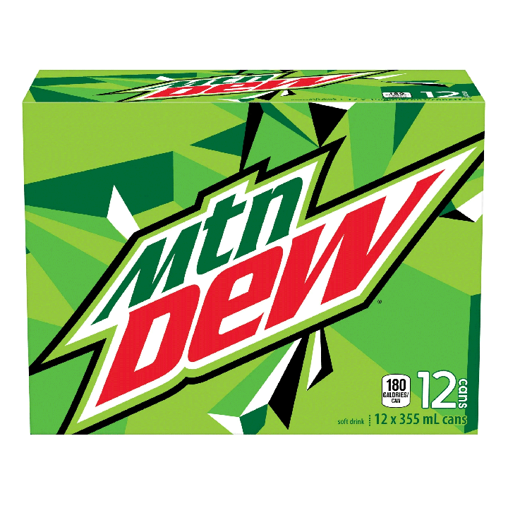 Mountain Dew 12x355 mL cans