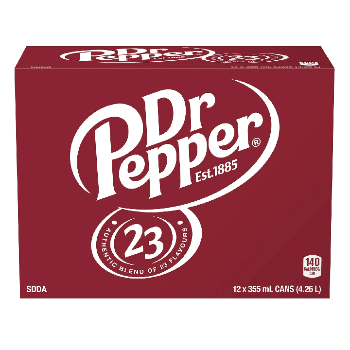 Dr Pepper 12x355 mL cans
