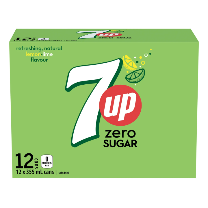 7UP Zero Sugar 12x355 mL cans