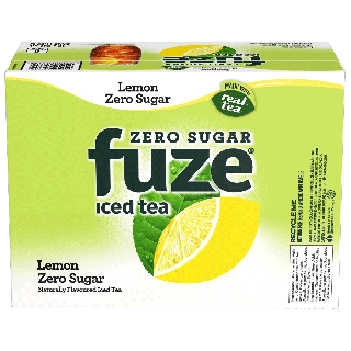 Fuze Iced Tea Zero Sugar Lemon Iced Tea 12x341 mL cans
