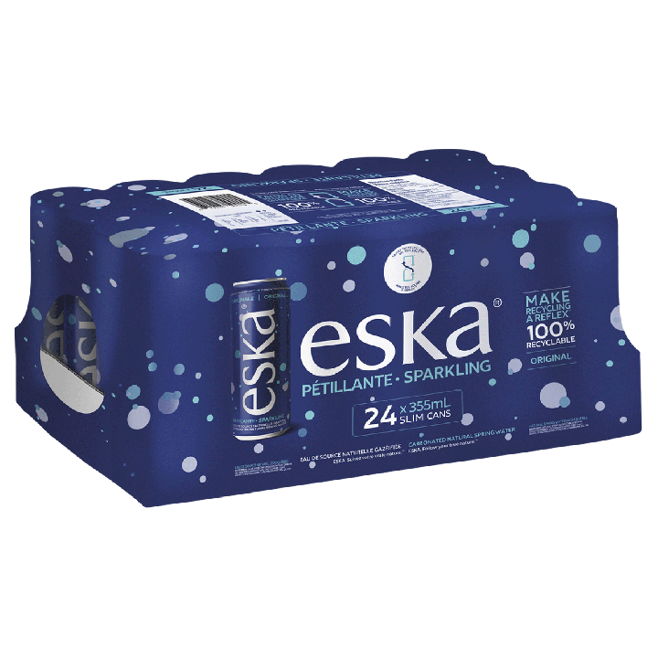 Eska Carbonated Spring Water 24x355 ml cans
