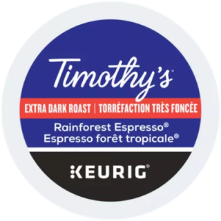 Timothy's Rainforest Espresso Coffee K-Cup® Pods
