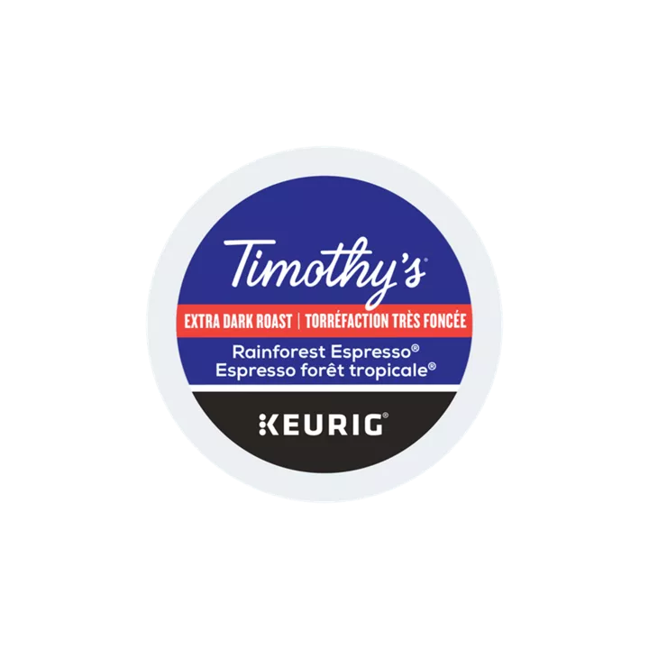 Timothy's Rainforest Espresso Coffee K-Cup® Pods