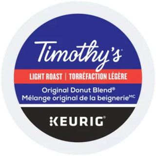 Timothy's Original Donut Blend Coffee K-Cup® Pods