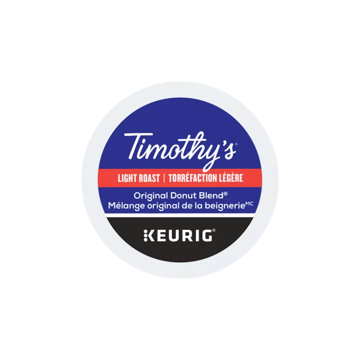 Timothy's Original Donut Blend Coffee K-Cup® Pods