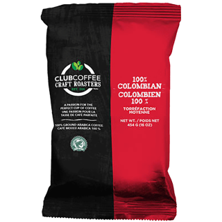 Club Coffee 100% Colombian Coffee Vending Grind 454g