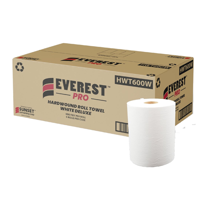 Everest Pro - White Paper Roll Towel - 600' - HWT600W