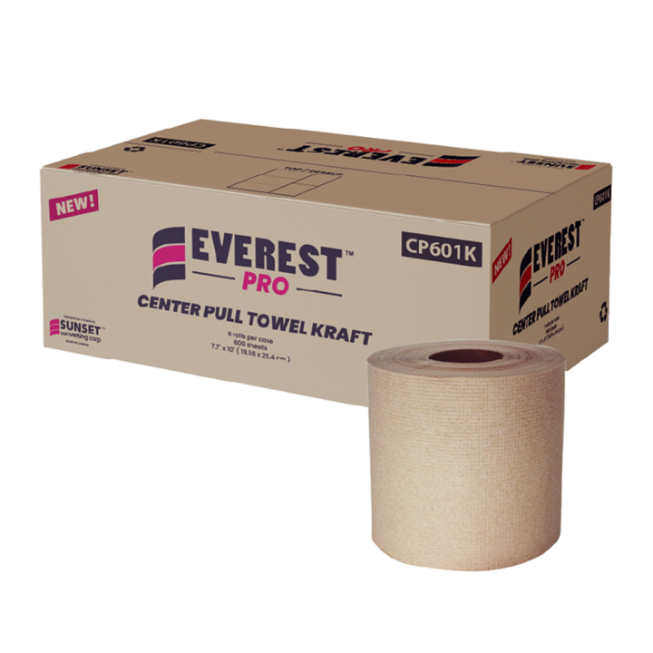 Everest Pro - Paper Hand Towel - Center Pull - Kraft - CP601K