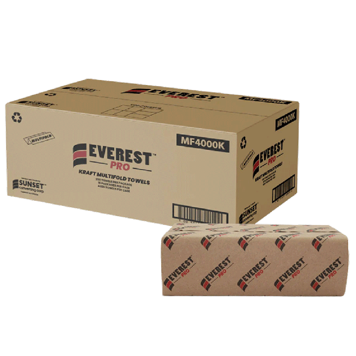 Everest Pro - Kraft Multifold Towels - MF4000K