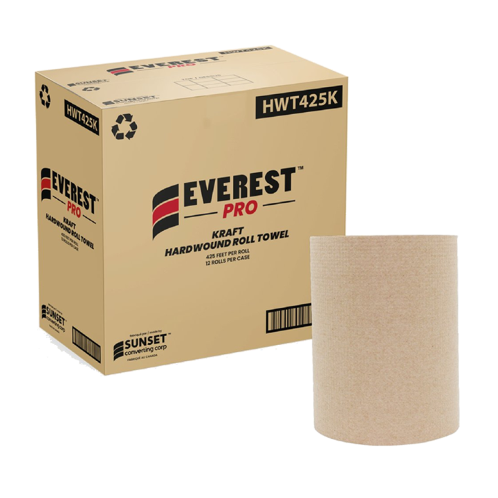 Everest Pro - Kraft Hand Towel Roll - 425' - HWT425K - 12 Rolls