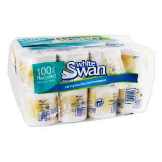 White Swan 1-ply Individually Wrapped Bathroom Tissue Rolls Pack of 24