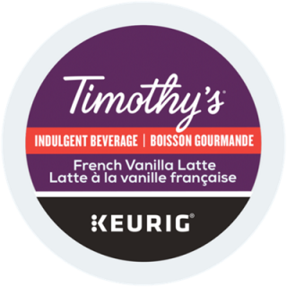 Timothy's French Vanilla Latte Coffee K-Cup® Pods