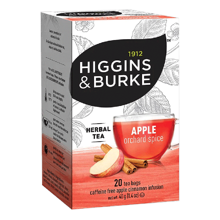 Higgins & Burke Apple Orchard Spice Filterbag Tea 20 Count
