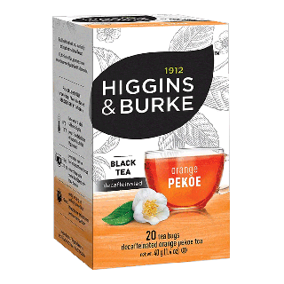 Higgins & Burke Orange Pekoe Decaf Filterbag Tea 20 Count