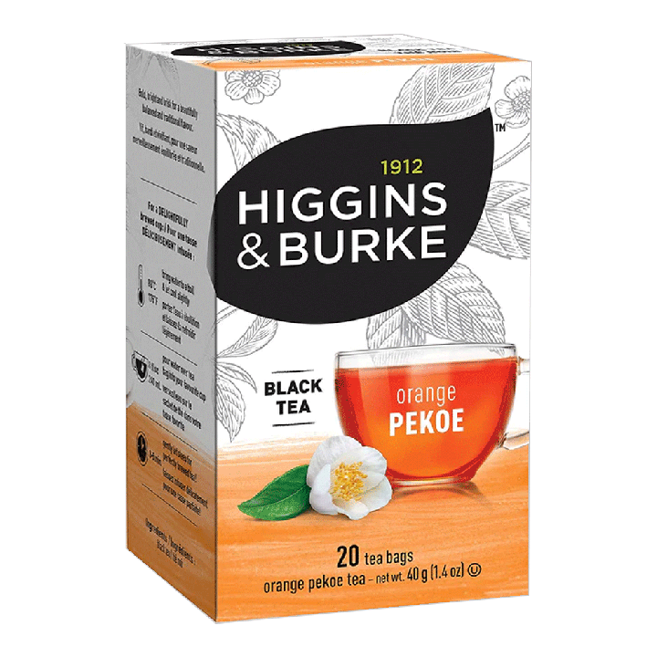 Higgins & Burke Orange Pekoe Filterbag Tea 20 Count