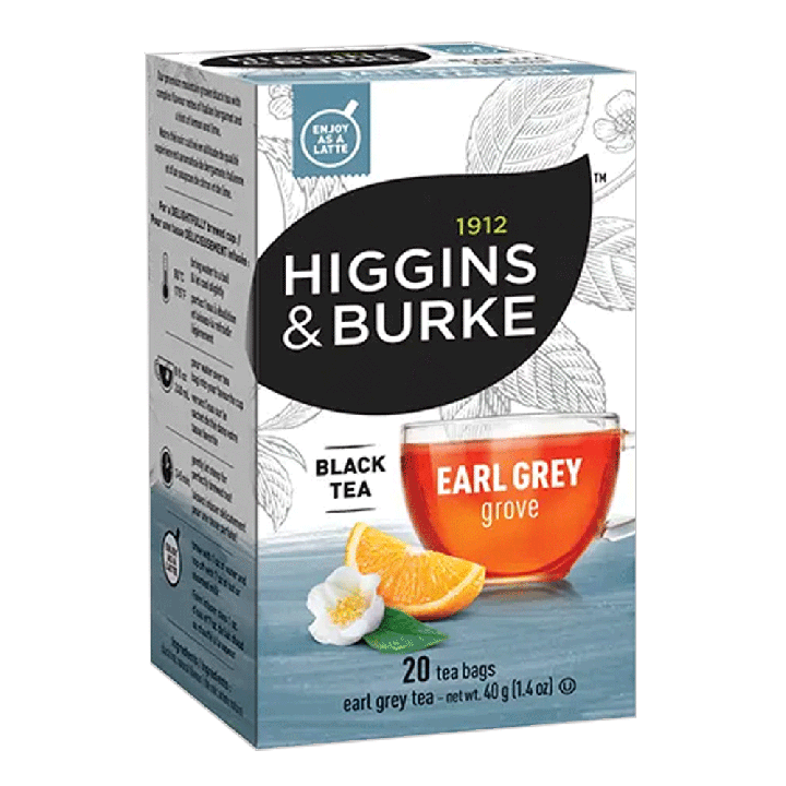 Higgins & Burke Earl Grey Filterbag Tea 20 Count