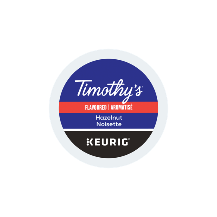 Timothy's Hazelnut Coffee K-Cup Pods