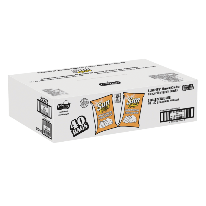 Sun Chips Harvest Cheddar Chips 40×40g