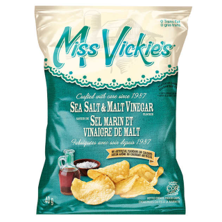 Miss Vickie's Sea Salt & Malt Vinegar 40x40g