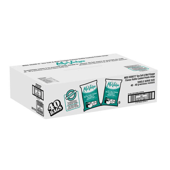 Miss Vickie's Sea Salt & Malt Vinegar 40x40g
