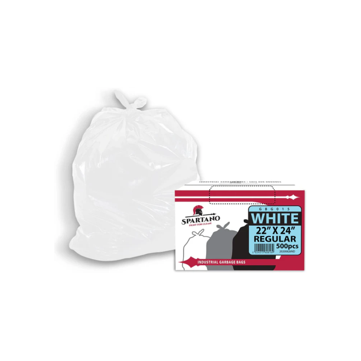 Spartano - Garbage Bags - Regular - White - 22"x24" - 500ct