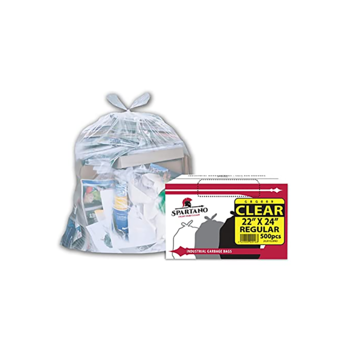Spartano - Garbage Bags - Regular - Clear - 22"x24" - 500ct