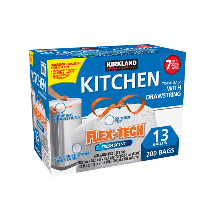 Kirkland Signature - Scented Drawstring Kitchen Bags - 24"x27" - 200ct