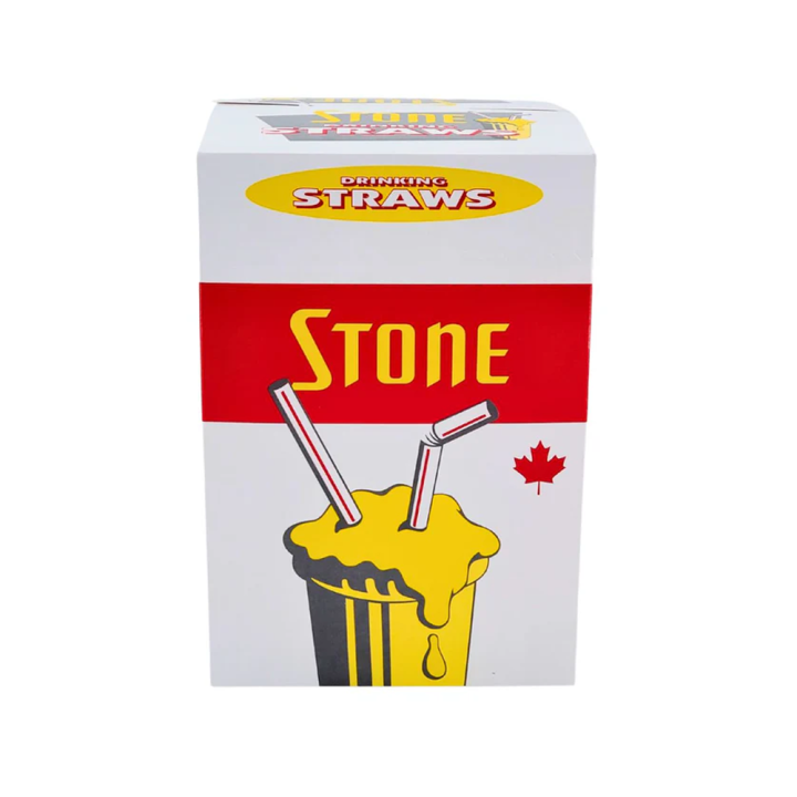 Stone - Plastic Straw - 8" Milkshake Wrapped