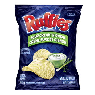 Ruffles Sour Cream & Onion Chips 48×40g