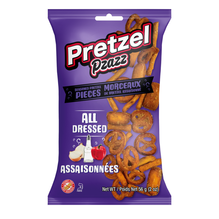 Pretzel Pzazz Pretzel Pieces All Dressed 12×56g