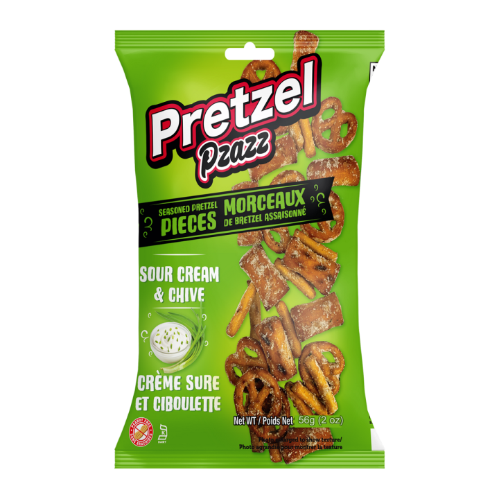 Pretzel Pzazz Pretzel Pieces Sour Cream & Chive 12×56g