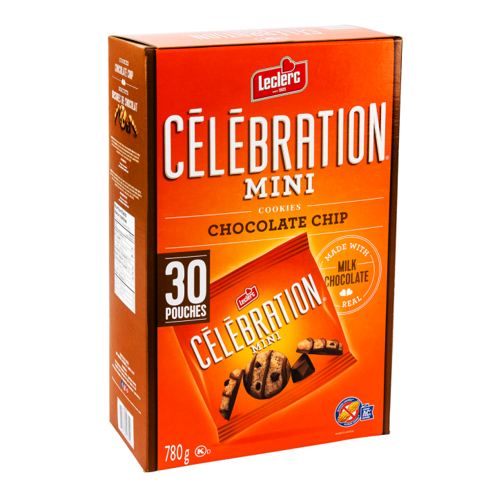 Leclerc Celebration Mini Chocolate Chip Cookies 30x26g