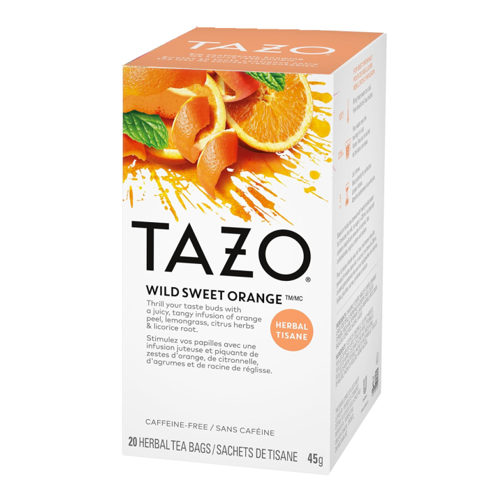 TAZO Wild Sweet Orange Herbal Tea Bags  20 Count
