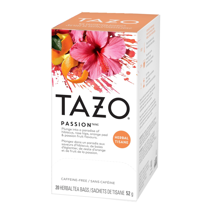 TAZO Passion Hibiscus Herbal Tea Bags 20 Count