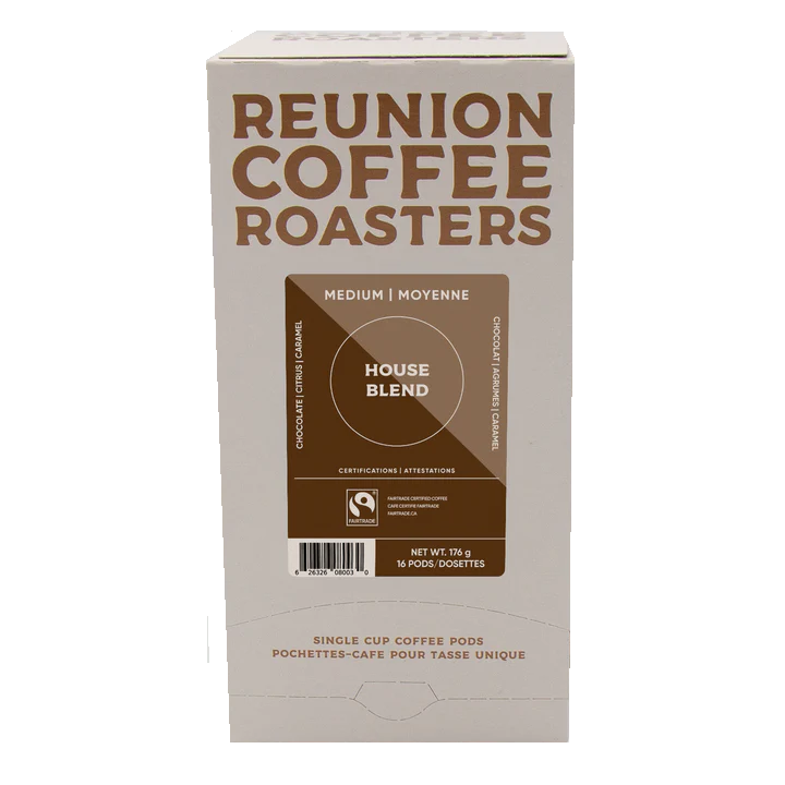 Reunion Coffee Roasters House Blend Coffee Pods 16 Pack