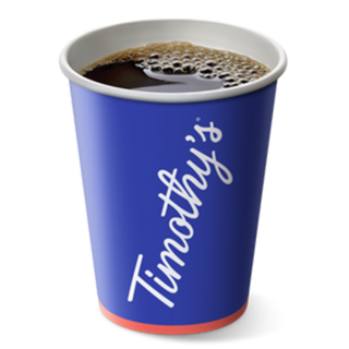 12oz Paper Cups Timothy's Logo