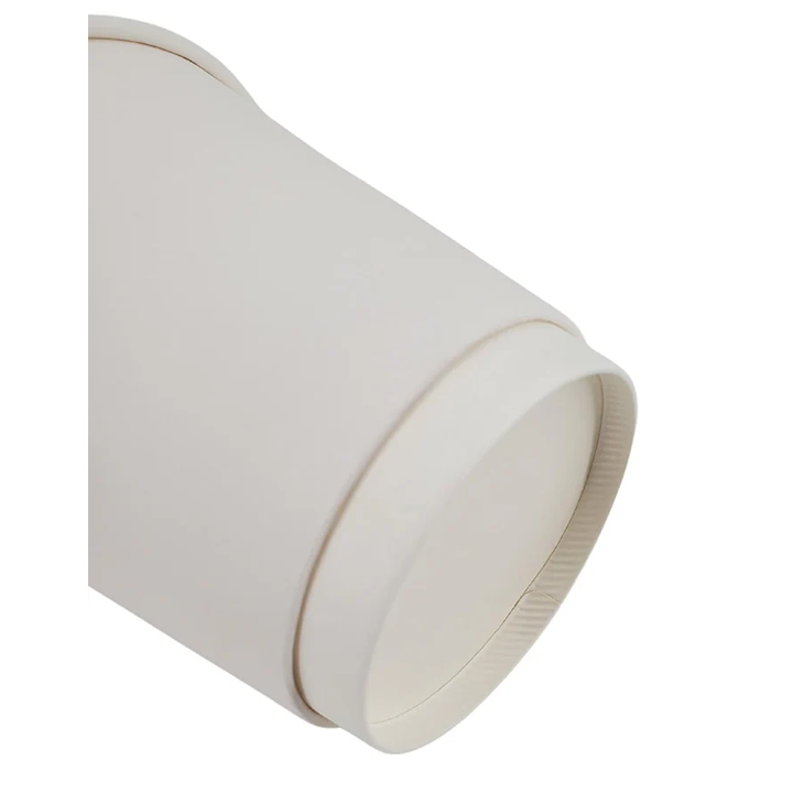 10oz Squat Hot Paper Cup - Double Wall - White
