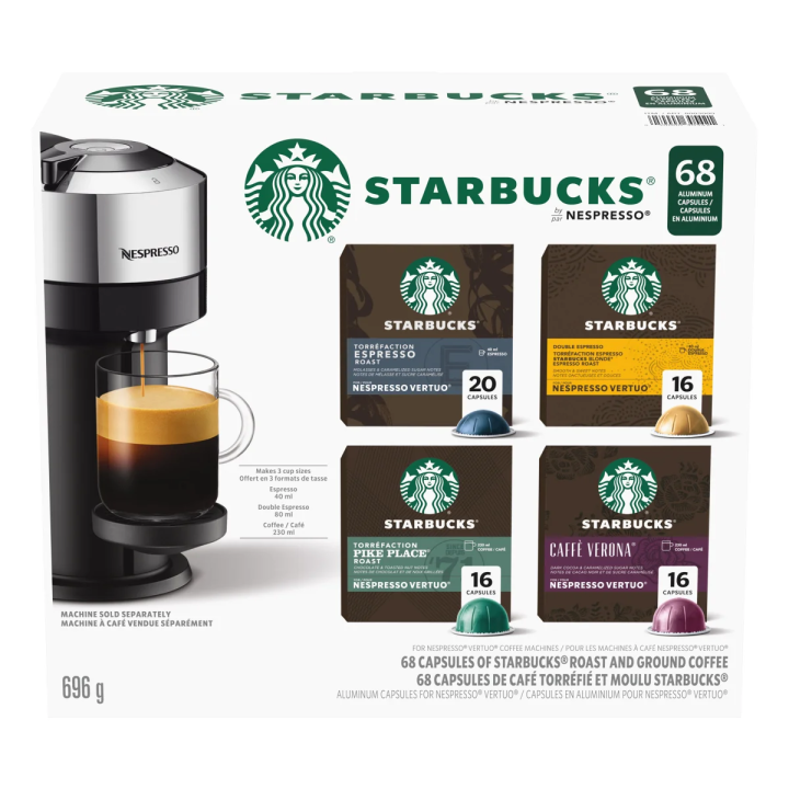 Starbucks Vertuo Line Variety pack by Nespresso 68 ct