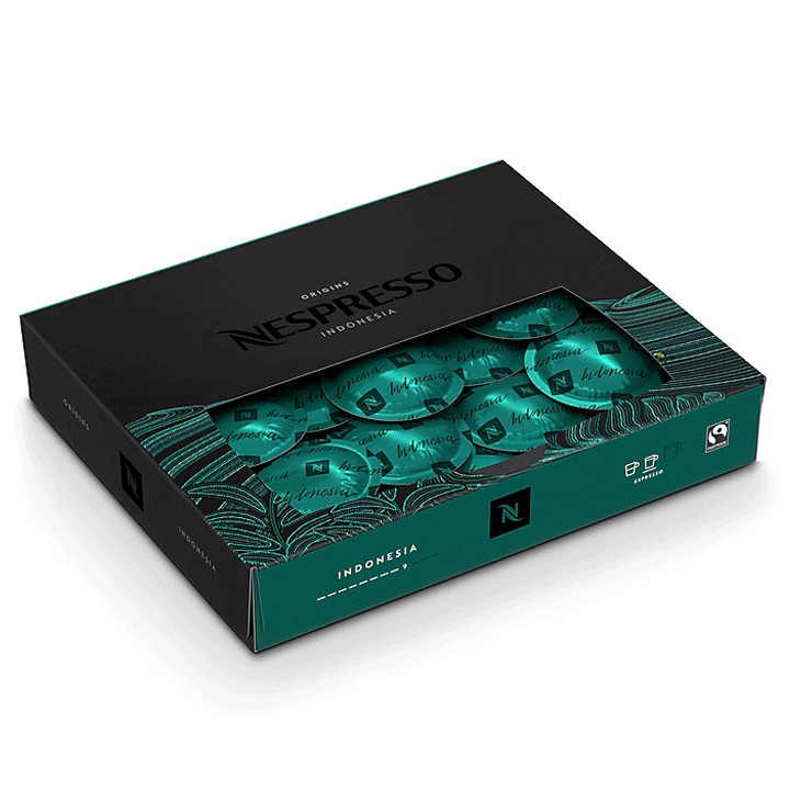 Nespresso Pro Indonesia Fairtrade Coffee Capsules - 50 Pack
