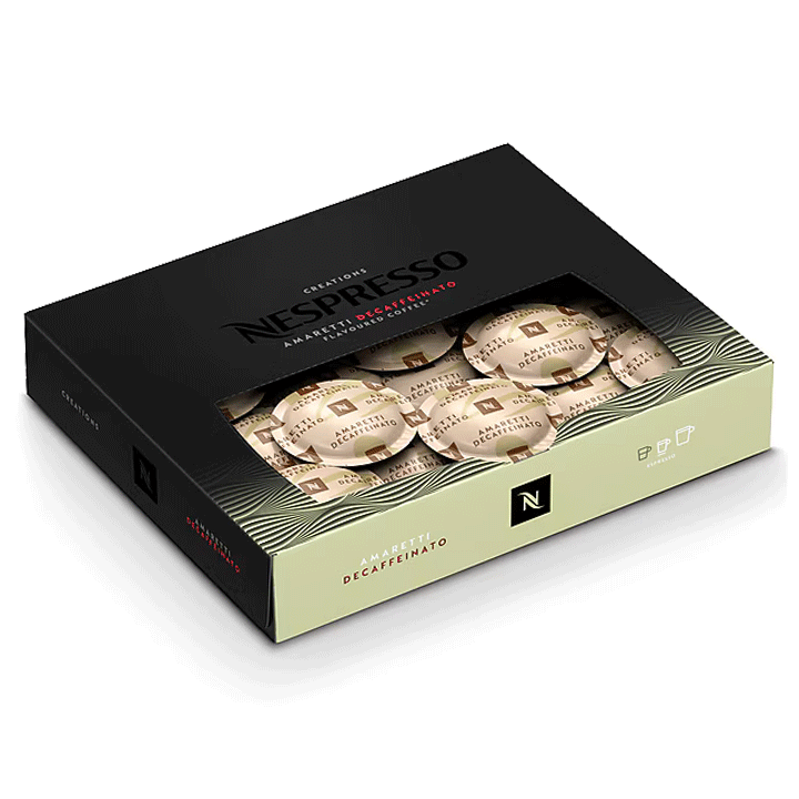 Nespresso Pro Amaretti Decaffeinato Decaf Coffee Capsules - 50 Pack