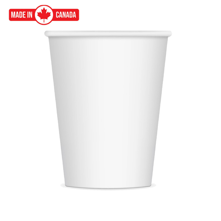 Genpak 10 oz Squat Paper Hot Drink Cup - White