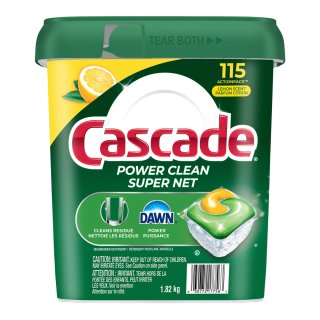 Cascade Power Clean Dishwasher Detergent 115 ActionPacs