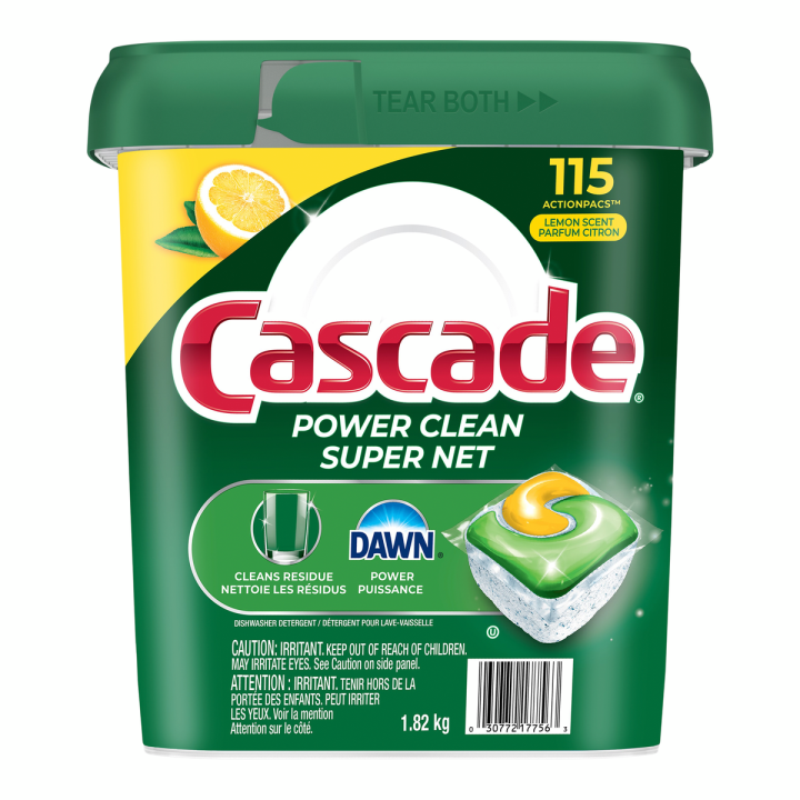 Cascade Power Clean Dishwasher Detergent 115 ActionPacs