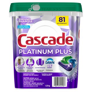Cascade Platinum Plus ActionPacs, 81-count