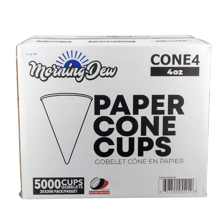 Paper Cone Cups - 4oz -Case of 5000